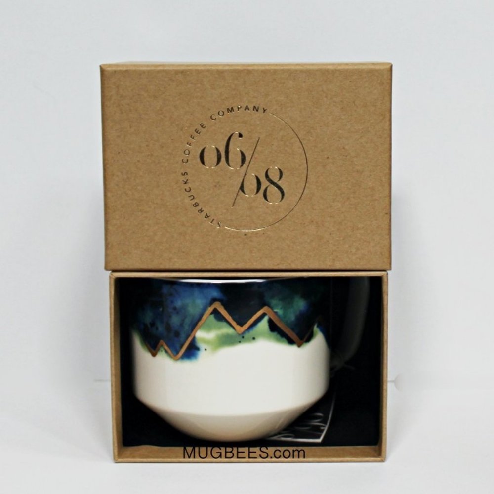 Starbucks 2014 Artisan Series Story Of Elevation Ceramic Coffee Cup Mug 06/08